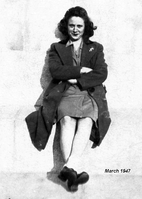 Photo of Mom in 1947.