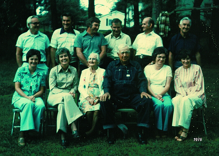 Ethel, Perry and the family, 1976...